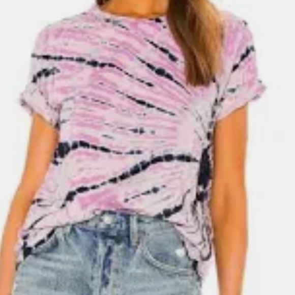 Monrow Bamboo Burst Tie Dye Tee - Picture 2 of 8